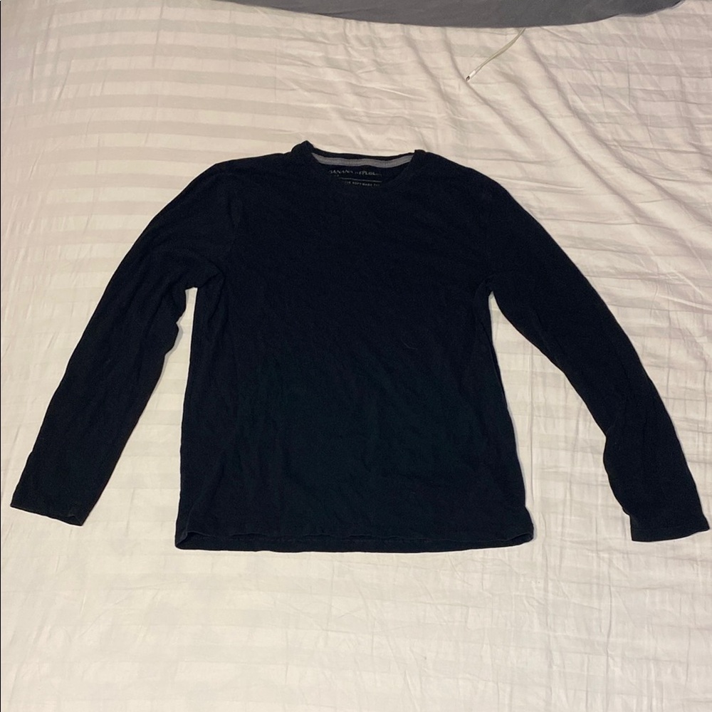 Banana Republic Black Long Sleeve Tee